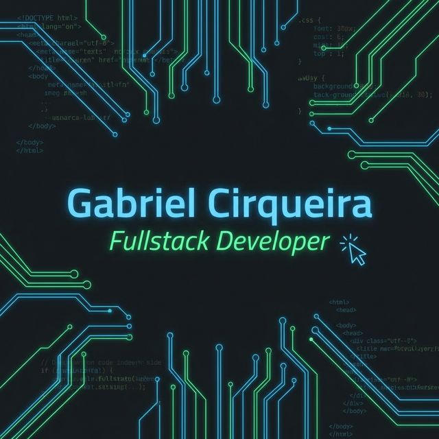 Gabriel Cirqueira — Desenvolvedor Fullstack React & Symfony
